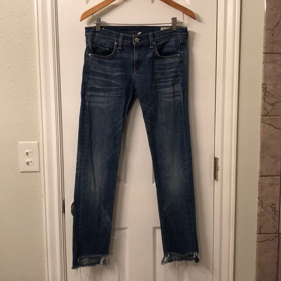 SOLD Rag & Bone The Dre Boyfriend in Indigo wash - Picture 6 of 8